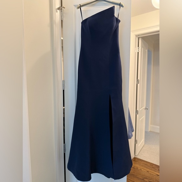 Romona Keveža Navy Blue Gown, Dress mother of the bride, black tie, women’s 4 - Picture 2 of 5